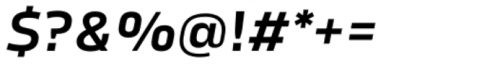 Karibu Expanded Demi Bold Italic Font OTHER CHARS