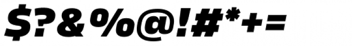 Karibu Expanded Extra Bold Italic Font OTHER CHARS