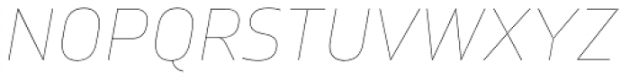 Karibu Expanded Hairline Italic Font UPPERCASE