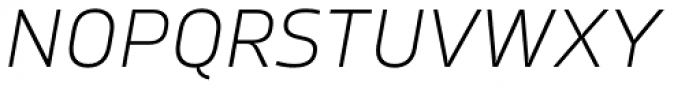 Karibu Expanded Light Italic Font UPPERCASE