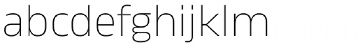Karibu Expanded Thin Font LOWERCASE