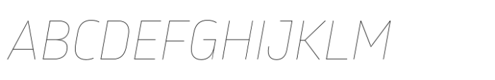 Karibu Hairline Italic Font UPPERCASE