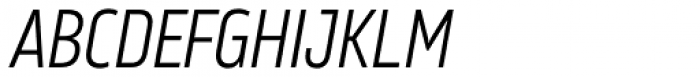 Karibu Narrow Book Italic Font UPPERCASE