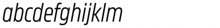 Karibu Narrow Book Italic Font LOWERCASE