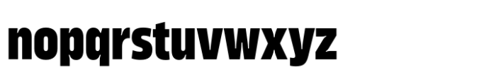 Karibu Narrow Extra Bold Font LOWERCASE