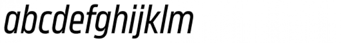 Karibu Narrow Regular Italic Font LOWERCASE