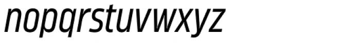 Karibu Narrow Regular Italic Font LOWERCASE