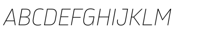 Karibu Thin Italic Font UPPERCASE