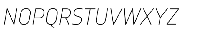 Karibu Thin Italic Font UPPERCASE