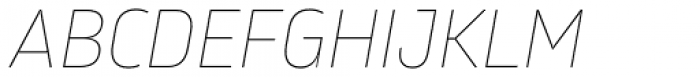 Karibu Ultra Thin Italic Font UPPERCASE