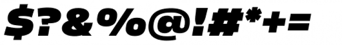 Karibu Wide Black Italic Font OTHER CHARS