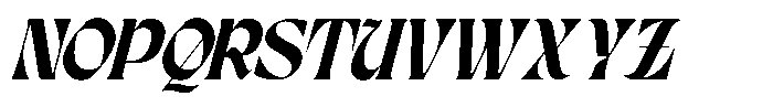 Karis Blackletter Italic Font UPPERCASE