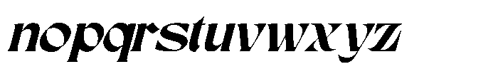 Karis Blackletter Italic Font LOWERCASE