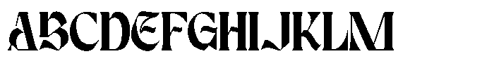 Karis Blackletter Regular Font UPPERCASE