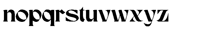 Karis Blackletter Regular Font LOWERCASE