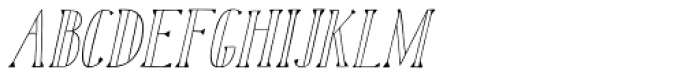 Karl Blackfoot Oblique Font UPPERCASE