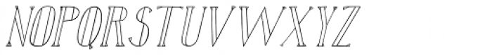 Karl White Oblique Font UPPERCASE