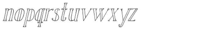 Karl White Oblique Font LOWERCASE