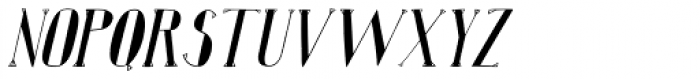 Karl Whitefoot Oblique Font UPPERCASE