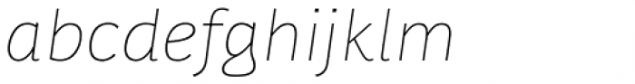 Karlo Sans Extra Light Italic Font LOWERCASE