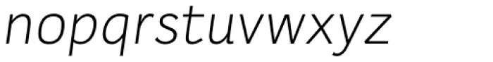 Karlo Sans Light Italic Font LOWERCASE