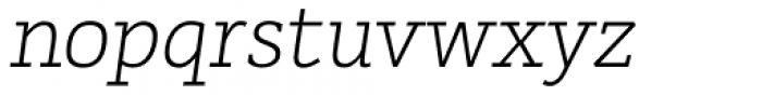 Karlo Serif Light Italic Font LOWERCASE