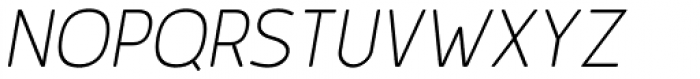 Karlsen Round Thin Italic Font UPPERCASE
