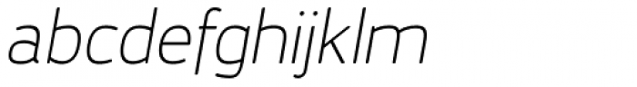 Karlsen Round Thin Italic Font LOWERCASE