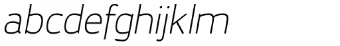 Karlsen Thin Italic Font LOWERCASE