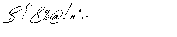 Karmically Italic Font OTHER CHARS