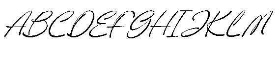 Karmically Italic Font UPPERCASE