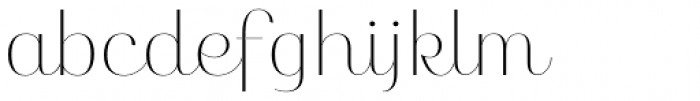 Karmilla Thin Font LOWERCASE