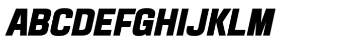 Karnchang Condensed Black Italic Font UPPERCASE