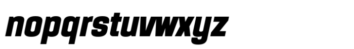 Karnchang Condensed Black Italic Font LOWERCASE