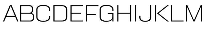 Karnchang Semi Expanded Extra Light Font UPPERCASE