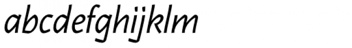 Karol Sans Italic Font LOWERCASE