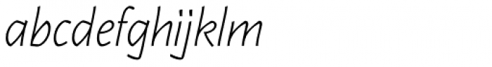 Karol Sans Light Italic Font LOWERCASE
