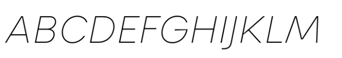 Karst Hairline Italic Font UPPERCASE