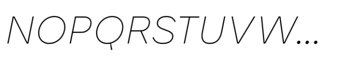 Karst Hairline Italic Font UPPERCASE