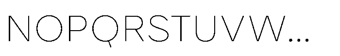 Karst Hairline Font UPPERCASE