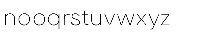 Karst Hairline Font LOWERCASE