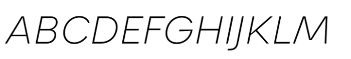 Karst Thin Italic Font UPPERCASE