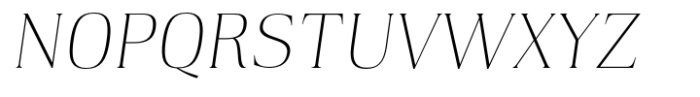 Karsten ExtraLight Italic Font UPPERCASE