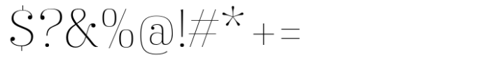 Karsten ExtraLight Font OTHER CHARS