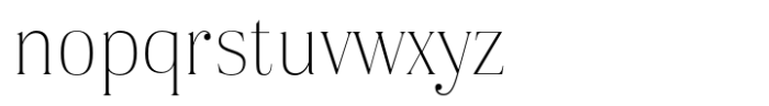 Karsten ExtraLight Font LOWERCASE
