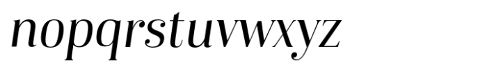 Karsten Regular Italic Font LOWERCASE