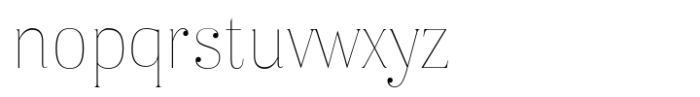 Karsten Thin Alt Font LOWERCASE