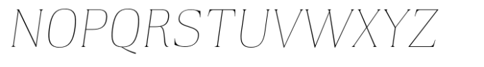 Karsten Thin Italic Font UPPERCASE