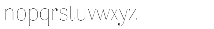 Karsten Thin Font LOWERCASE