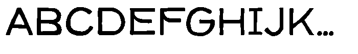 Karteh Regular Font UPPERCASE